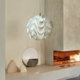 thumbnail image 1 of 19.6" Led Pendant Light E27 White Plastic Shade Suspension Lighting Lamp Chandelier, 1 of 12