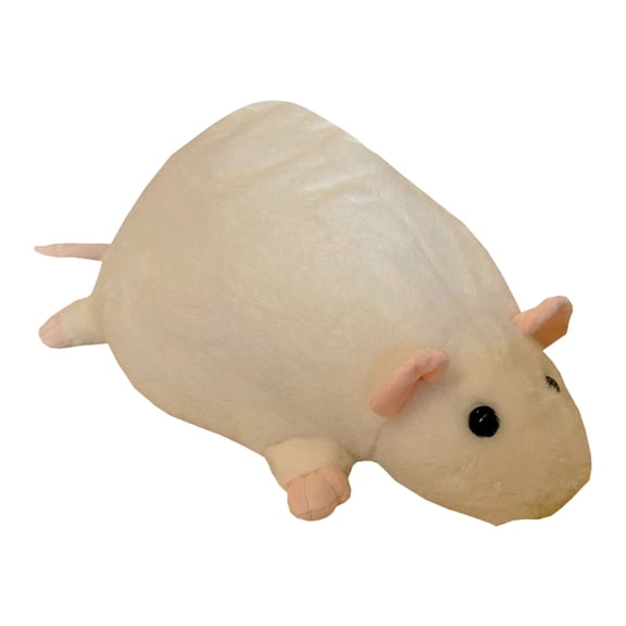 19.6" Rat Plush Pillow - Super Soft Stuffed Animal Cuddle Pillow for Bed & Sofa, Cute Room Decor, Adorable Plushie Toy Gift for Kids, and Adults