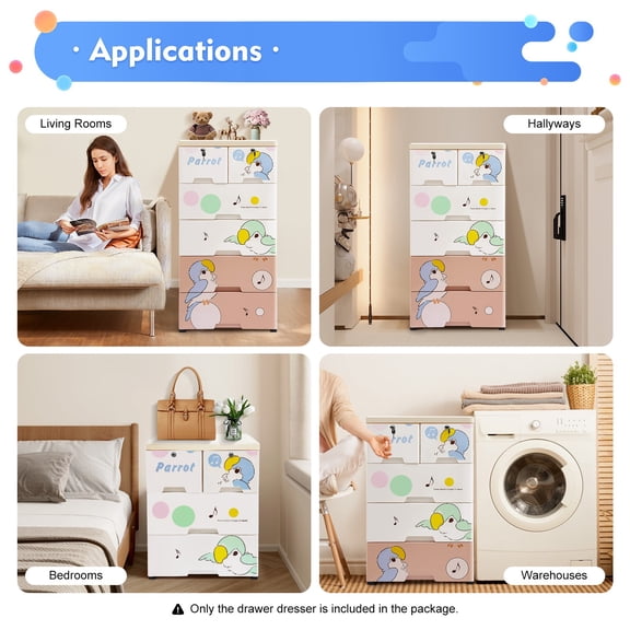 19.68*13.77 Detachable Design Simple Modern Multi-color drawer dresser for Organizing Clothes,Accessories
