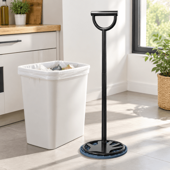 19.68" × 5.43" All-Metal Manual Trash Compactor for Kitchen Waste Management