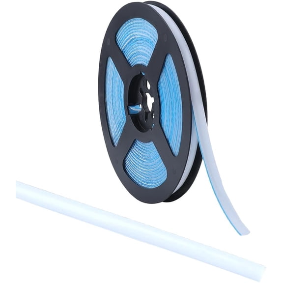 19.68 FT Caulk Strip 1/3" Self Adhesive White Shower Tub Toilet Caulking Gap Tape Moulding Trim Strip Decorative Sealing Sealant Tape for Stove Sink Bathroom Corner Ceramic Tile Wall Edge(White)