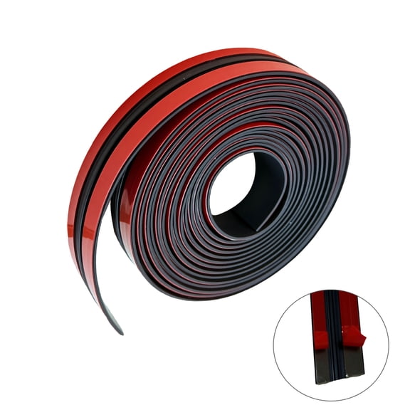 19.68Ft Car Windshield Weather Stripping, T Shape Adhesive Rubber Seal Strip for Car Front Rear Windshield Trim,Leak Sound Proofing Weatherstrip