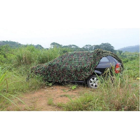19.69*26.25ft Double-layer Outdoor Camouflage Net Large Tactical Netting Cover Camouflage Net with Sturdy Ropes