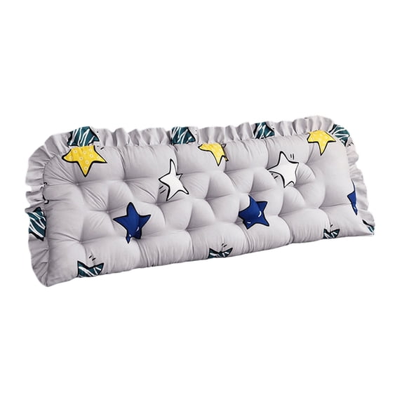 19.69*47.24inch/19.69*59.06inch Decorative Backrest Pillow for Bed, Reading Pillow, with Non- Straps and Lace-Edge Trimâthe Back and Lumbar Support Pillow,White,19.69*59.06inch