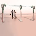 thumbnail image 1 of 19.69*9.84ft Carbon Steel Wedding Stand, Wedding Arch Backdrop Stand Square Wedding Flower Display Frame for Baby Showers, Bachelorette Parties,Garden Decorations, 1 of 15