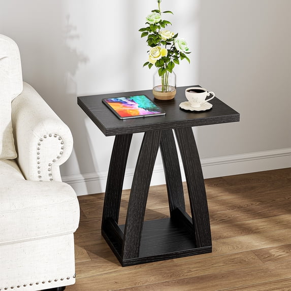 19.69''End Table with Shelf,Small Side Table for Living Room,Bedroom,Nightstand(Set of 2)