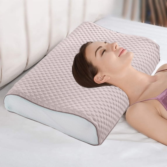 19.69 Inch Contour Pillow Case Breathable Fabric Pillow Cover for Ergonomic Pillow Soft Zippered Cervical Pillow Protector for All Year Round,Pillowcases For Memorys Foam And Latexs Pillows