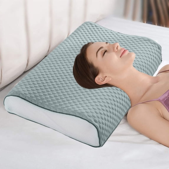 19.69 Inch Contour Pillow Case Breathable Fabric Pillow Cover for Ergonomic Pillow Soft Zippered Cervical Pillow Protector for All Year Round,Pillowcases For Memorys Foam And Latexs Pillows
