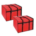 thumbnail image 1 of 19.69"x19.69"x13.78" Pizza Bags for Delivery Doordash,insulated Pizza Delivery Bag,Pizza Pack,Pizza Warmer Bags insulated,Hot Bag for Food Delivery,Pizza Carrier Bags,Door Dash,Black,2PCS, 1 of 9