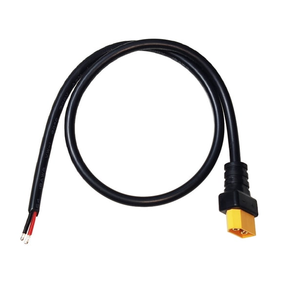19.69inch Long XT60 Connector Cable Male to Pigtail 2Pin Bare Wire for UAVs Remote Aircrafts with Portable Designing