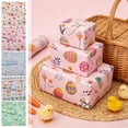 thumbnail image 1 of 19.69x27.56in Easter Gift Wrapping Paper – Spring Themed Decorative Paper with Bunny, Egg, and Flower Prints for Easter Gifts, Crafts, Scrapbooking, and Holiday DIY Packaging, 1 of 6