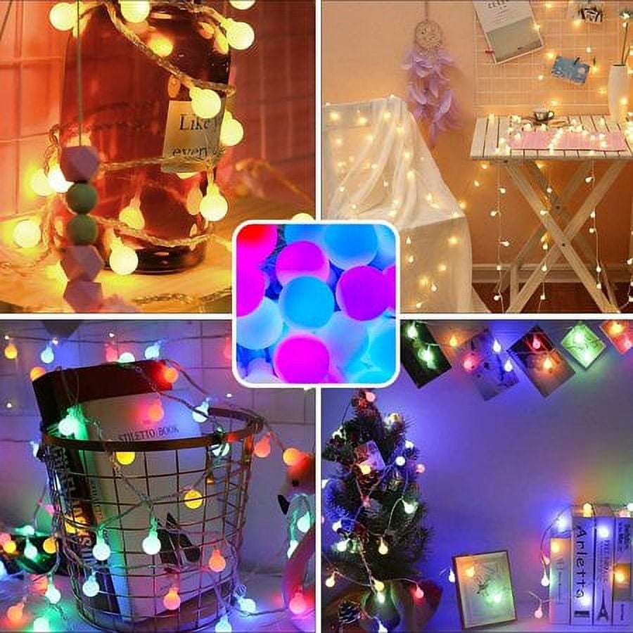 19.6FT 40 LEDs Globe String Light, Indoor Outdoor Fairy String Lights