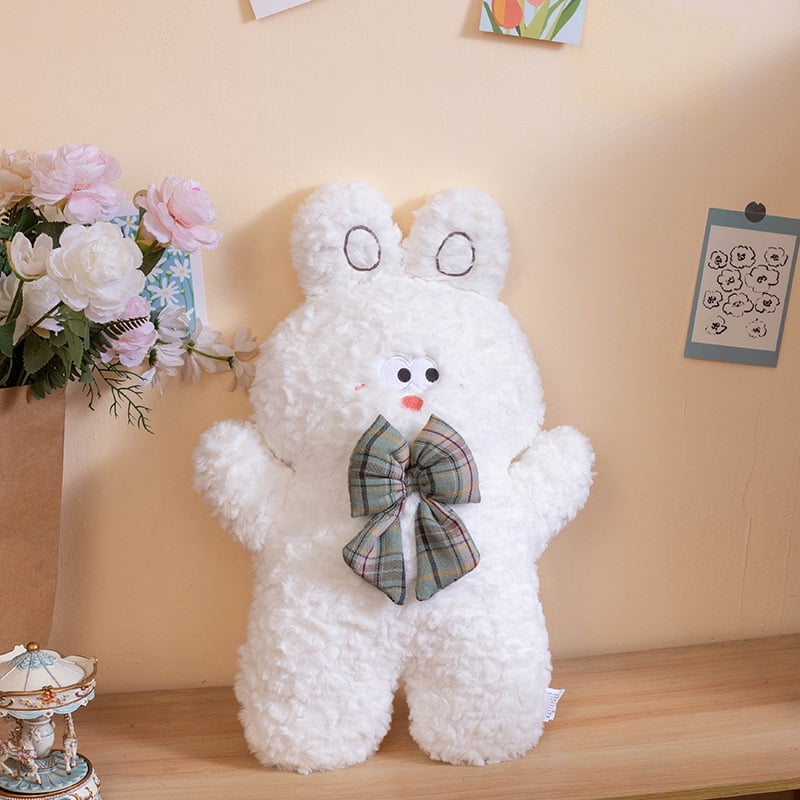 19.6in Rabbit Stuffed Animal Plush Toy , Toy Pillow for Christmas, Birthday Gift，Sofa Bed Home Decoration，White