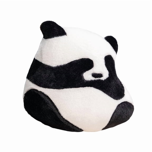 19.6in Simulated Panda Shaped Plush Toys, Soft Bedside Sofa Pillows, Used for Home Decoration as Birthday Gifts(Black-White)