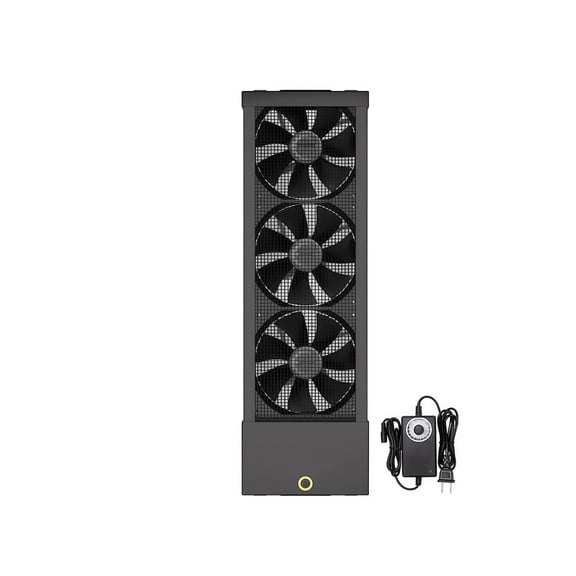 19.7-21.6 Inch Vertical Window Fan for Sliding Windows Fit Top and Bottom Inner Frame Window Fan with Variable Speeds for Living Rooms Hot Areas Smoky Spaces-Exhaust Only