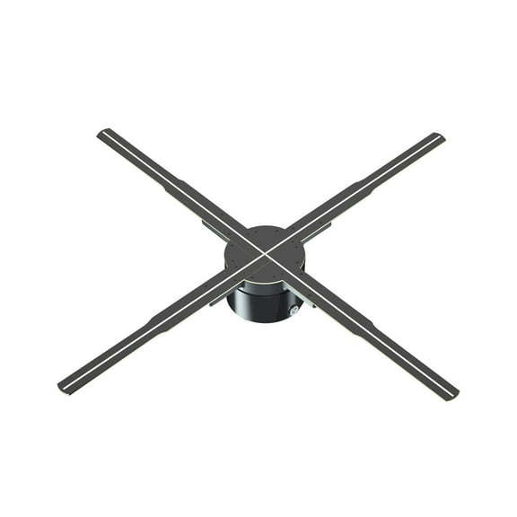 19.7" 3D Fan-shaped Holographic Projector Chrismas Advertising Display Hologram Fan Advertising Imaging Light 3D Display WiFi Remote Projector For Chrismas Halloween Exhibition P50 ,Multi-Scene Use