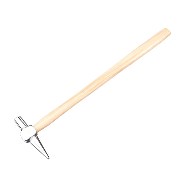 19.7 Inch Engineer Machinist Hammer - Railway Inspection & Emergency Escape Hammer | 400g Metal Head with Pointed Tip, Wooden Handle for Professional & Safety Use