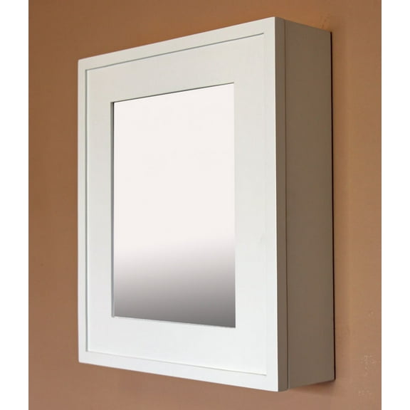 19 7/8" H x 16 7/8" W x 5 1/8" D Wall Mount Mirrored Medicine Cabinet by Fox Hollow Furnishings