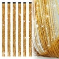 thumbnail image 1 of 19.7 Inch Clip In Hair Tinsel Fairy Hair Tinsel Kit Clips Clip On Glitter Hair Tinsel Extensions (Gold), 1 of 9