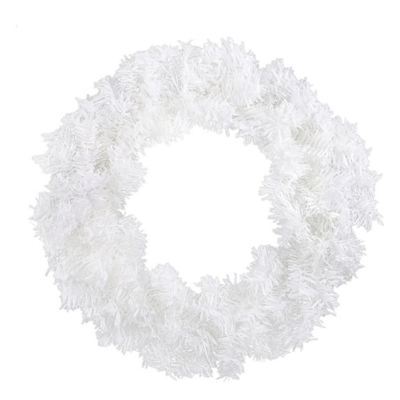 19.7 Inch Flocked Snow Artificial Christmas Wreath - Canadian Pine & Fir Holiday Wreath for Front Door, Indoor Outdoor Christmas Decorations for Windows, Fireplace, Wedding, and Party