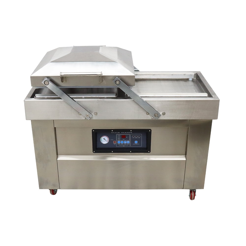 19.7 Inch Two Chamber Vacuum Packaging Sealing Machine Food Vacuum Sealer for Meat Fruits Vegetables 110V