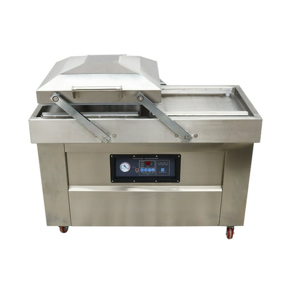 19.7 Inch Two Chamber Vacuum Packaging Sealing Machine Food Vacuum Sealer for Meat Fruits Vegetables 110V