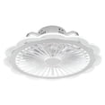 thumbnail image 1 of 19.7" Modern Ceiling Fan Light Dimmable LED Chandelier Lamp Flush Mount W/Remote, 1 of 10