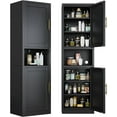 thumbnail image 1 of 19.7"W Freestand Metal Tall and Thin Narrow Storage Cabinet for Kitchen Bathroom Living Room, 1 of 7