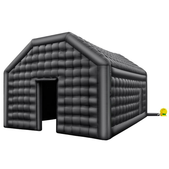 19.7' x 16.4' x 12' Inflatable Nightclub Party Tent Giant Blow Up Event Tent with LED Lights Waterproof Dance Club Tent for Weddings, Birthdays & Outdoor Events Quick Setup w/Blower