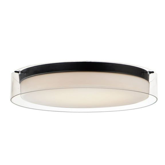 12286CLSWBK Maxim Lighting Duo - 19.75 Inch 32W 1 LED Round Flush Mount-Black Finish