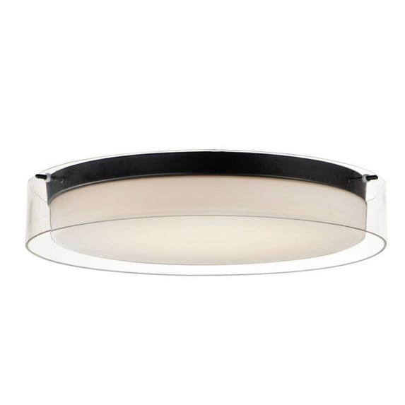 12286CLSWBK Maxim Lighting Duo - 19.75 Inch 32W 1 LED Round Flush Mount-Black Finish