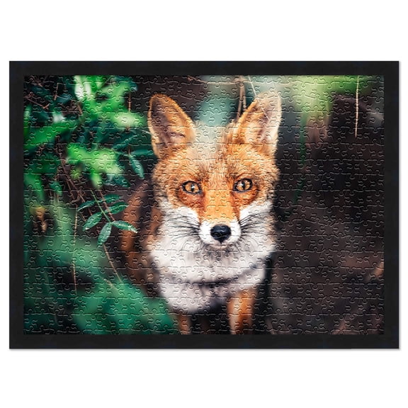 19.75x26.75 Jigsaw Puzzle Frame Kit - Kit Includes Puzzle Glue Sheets, Black Wood Puzzle Frame, UV