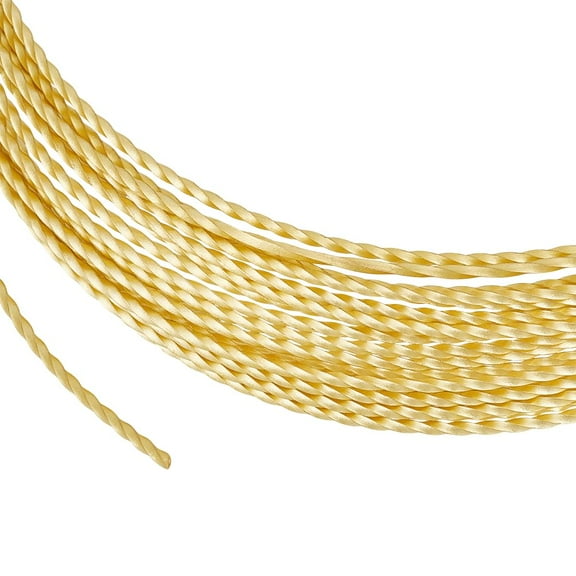 19.7Feet Golden Twist Jewelry Wire 16 Gauge Round Brass Craft Beading Wire for Ring Making and Other Jewelry Craft Work diy