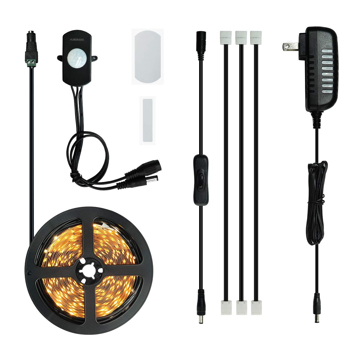 19.7ft/6m Motion Activated LED Strip Light Kit Flexible LED Strip