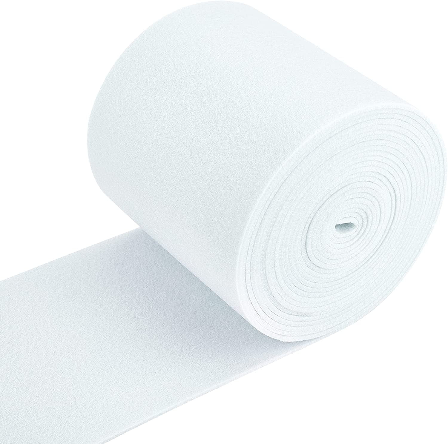 19.7ftx5.5" Felt Fabric Craft White Nonwoven Felt Roll Padding Felt ...