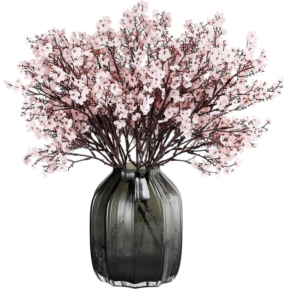 19.7in Babys Breath Silk Artificial Flowers 6 Bundle European Fake Flowers Decor Wedding Party Fall Stems Decoration Bouquets DIY Home Garden,Farmhouse,Living Room Decor