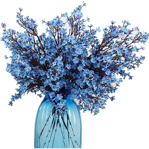 19.7in Babys Breath Silk Artificial Flowers 6 Bundle European Fake Flowers Decor Wedding Party Fall Stems Decoration Bouquets DIY Home Garden,Farmhouse,Living Room Decor