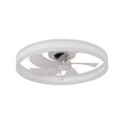 19.7in Ceiling Fans with Lights Dimmable LED Embedded installation of thin modern ceiling fans