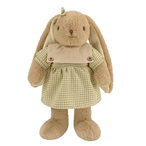 19.7in Large Rabbit Plush Toy, Oversized Stuffed Bunny for Comfort, Soft Decorative Animal Doll for Living Room, Giant Huggable Plushie, Brown