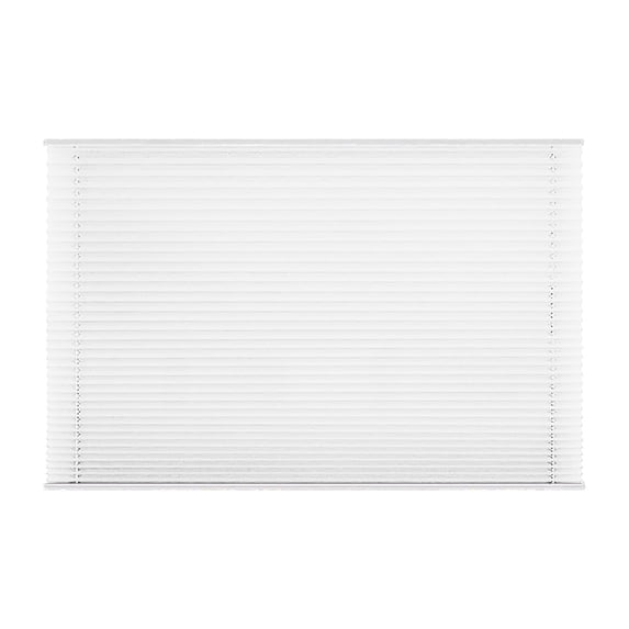 19.7x47.2 inch Cellular Shades, Cordless Light Filtering Windows Blinds for Bedroom, French Door, Bathroom, Kitchen, Camper, Sheer Fabric Light Control Pull Down Window Shade Color-White