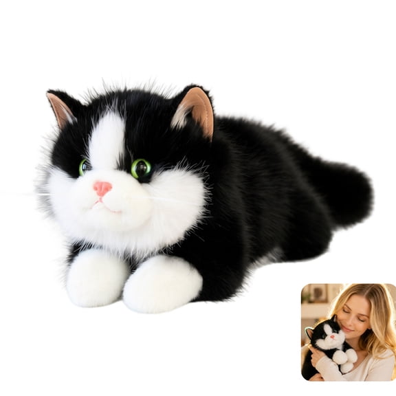 19.8 Inch- Ragdoll Cat Plush Stuffed Animal Toys -Realistic Kitten Plushies Soft Plush Toy Present Gift