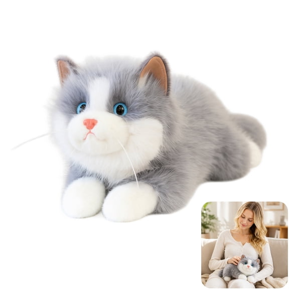 19.8 Inch- Ragdoll Cat Plush Stuffed Animal Toys -Realistic Kitten Plushies Soft Plush Toy Present Gift