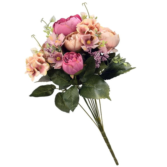 19 in. Assorted Pink Rose Bundle