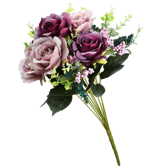 19" Assorted Purple Rose Bundle