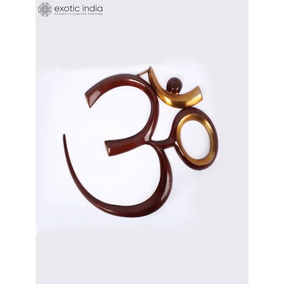 20 Inch Big Om Wall Hanging Brass Spiritual Home Dcor Handmade Symbol