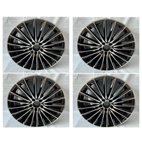 19" Black Multispoke AMG Style Rims Wheels Fits Mercedes Benz S450 S500 S550 S63