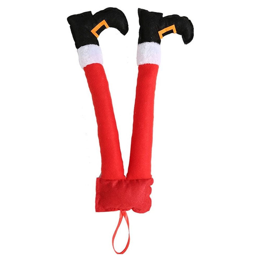 Christmas Elf Stuffed Legs Decorations - Plush Elf Legs For Tree Topper Or Fun Holiday Decor (#1 Style)
