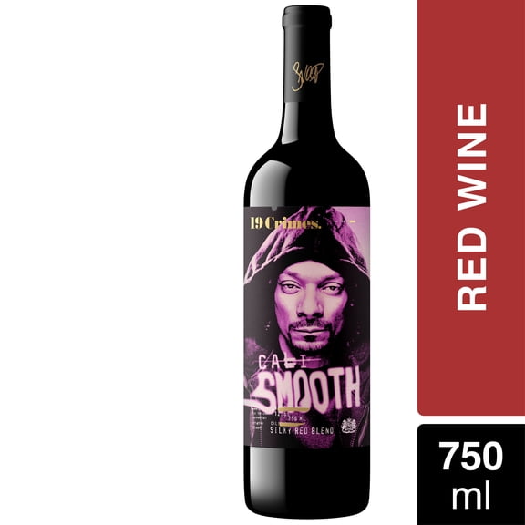19 Crimes Cali Smooth Red Wine Blend 750ml Glass wine bottle, 12.5 % ABV