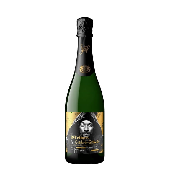 19 Crimes Snoop Dogg Cali Gold Sparkling White Wine, 750ml Glass wine bottle, 11 % ABV
