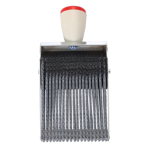 19 Digits Roller Stamp, Personalized 3.5mm 26 Alphabet Number 0-9 Symbol Rolling Stamp for DIY, Gray